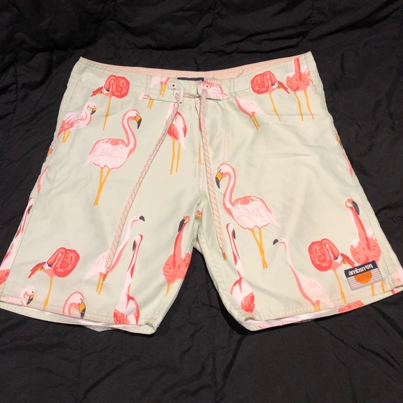 Ambsn Flamingo Boardshorts - Picture 1 of 4